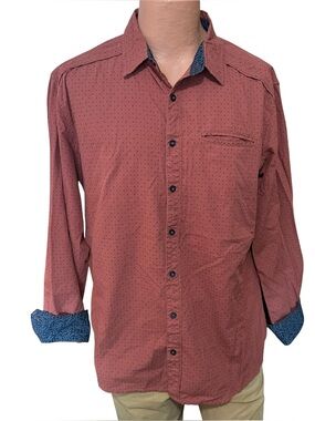 J.B. Holt men's long-sleeve performance stretch button-up shirt. XL